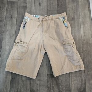 Red Ape Men's Casual Tan Cargo Shorts